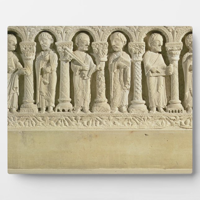 Apostel unter Arkaden, Relief gemeißelt, c.1150 (S Fotoplatte (Vorderseite)