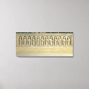 Apostel unter Säulengängen, geschnitzte Leinwanddruck