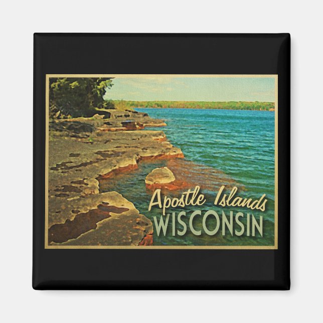 Apostelinseln Wisconsin Magnet (Vorne)