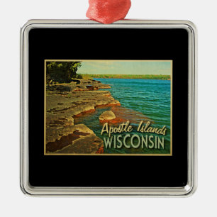 Apostelinseln Wisconsin Ornament Aus Metall
