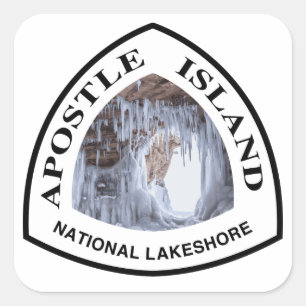 Apostle Island National Lakeshore Quadratischer Aufkleber