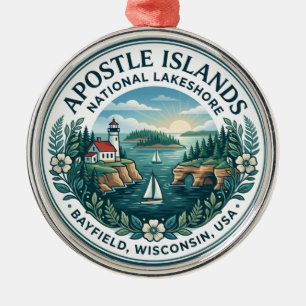Apostle Islands National Lakeshore USA Ornament Aus Metall