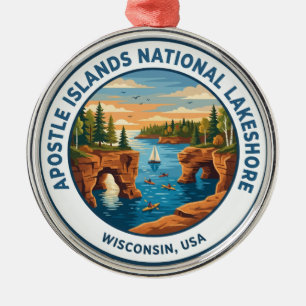 Apostle Islands National Lakeshore, Wisconsin Ornament Aus Metall