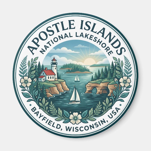 Apostle-Islands-Nationalpark USA Magnet (Vorne)