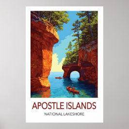 Apostle-Islands-Reiseposter Wisconsin Poster