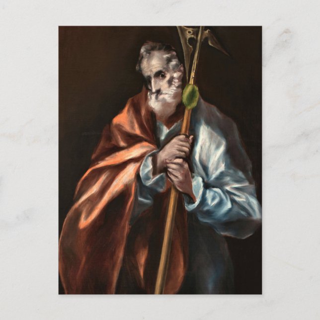 Apostle St. Thaddeus by El Greco Postkarte (Vorderseite)