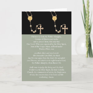 "Apostles Creed" Gebet Karte