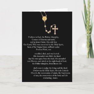 "Apostles Creed" Gebet Karte