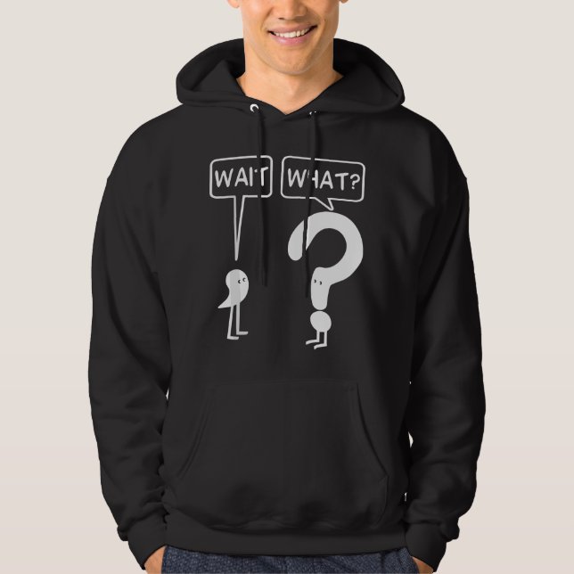 Apostrophe Question Mark Funny English Teacher  Hoodie (Vorderseite)