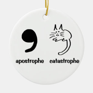 Apostrophkatastrophe Keramikornament