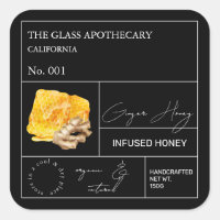 Apothecary Ginger Root Infatum Honey Label