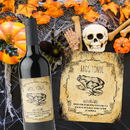Apothecary halloween Vintag Weinetikett