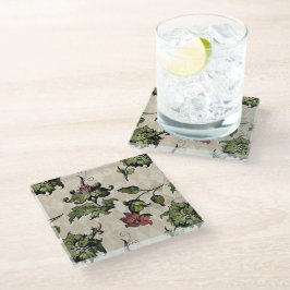 Apothecary Hexe Pflanze | Steampunk Botanische Krä Glasuntersetzer