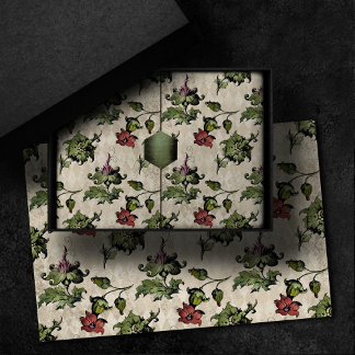 Apothecary Hexe Pflanze | Steampunk Botanische Krä Seidenpapier