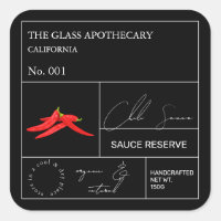 Apothecary Hot Chili Label