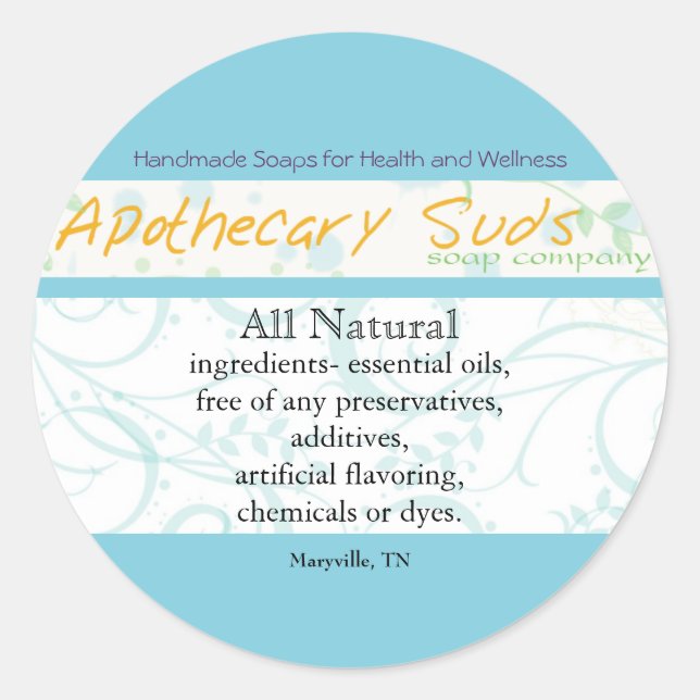Apothecary Suds Stickers II (Vorderseite)