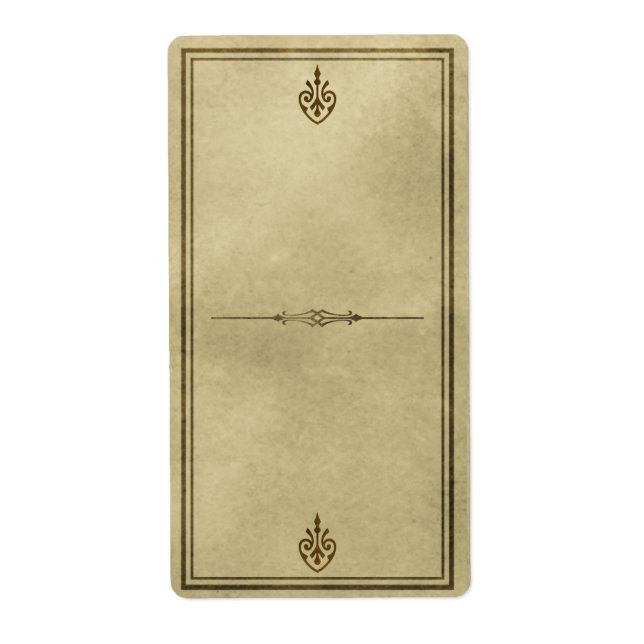 Apothekaretikett (Vorne)