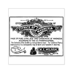 Apothekarisch Vintages Etikett Gummi-Briefmarke Gummistempel