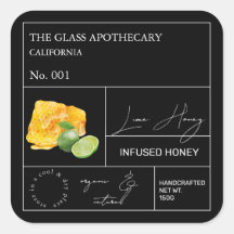 Apothekarisches Limones Honiglabel