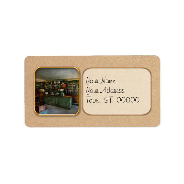 Apotheke - die Apotheke Adressaufkleber (Vorne)