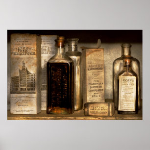 Apotheke - Dinge in Flaschen und Schachteln Poster