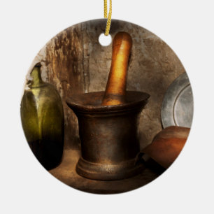 Apotheke - Mörser - Hausmittel Keramikornament