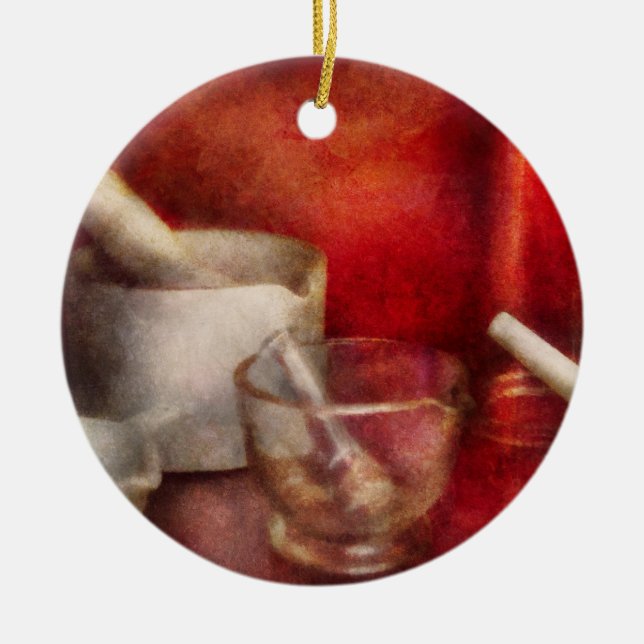 Apotheke - Stampfe - endlose Vielzahl Keramikornament (Vorne)