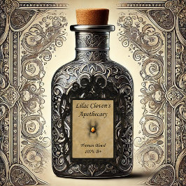 Apotheke von Lilac Cloven: Menschliches Blut 100%  Aufkleber