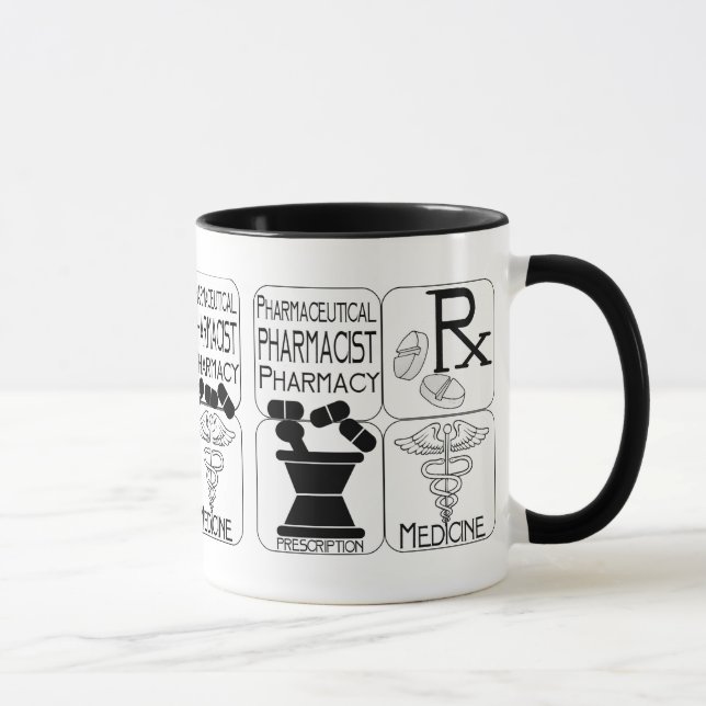 Apotheken-Apotheker LOGO Tasse (Rechts)