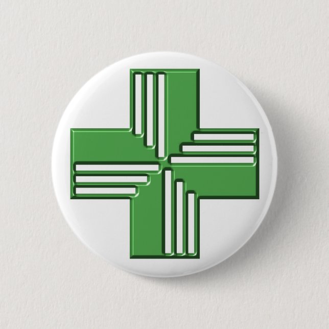 Apotheken-Kreuz Button (Vorderseite)
