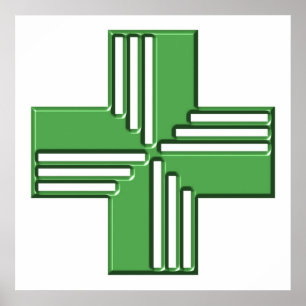 Apotheken-Kreuz Poster