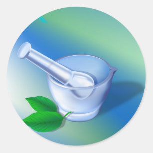 Apotheken-Symbole Runder Aufkleber