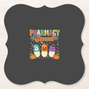 Apotheken-Team Halloween-Geist-Pillen-Design_1 Untersetzer