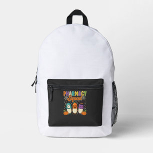 Apotheken-Team Halloween-Geister-Pillen-Design_1 Bedruckter Rucksack
