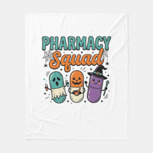 Apotheken-Team Halloween Vintage-Vector-Shirt-Desi Fleecedecke