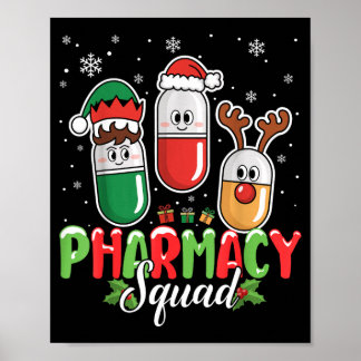 Apotheken-Team-Weihnachtskostüm-Rentier-Elf Poster