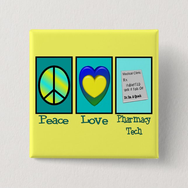 Apotheken-Techniker-Geschenke Button (Vorderseite)