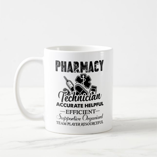 Apotheken-Techniker-Job-Tasse Kaffeetasse (Links)