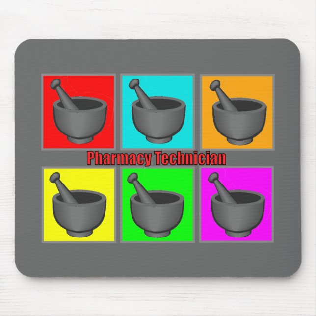 Apotheken-Techniker Popart Geschenke Mousepad (Vorne)
