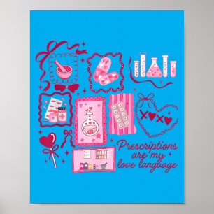 Apothekenhelferin Valentins Tag Rezept Poster