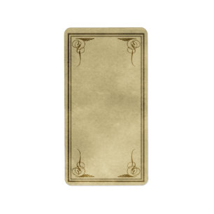 Apothekensiegel für mittlere vertikale Extravagant Adressaufkleber