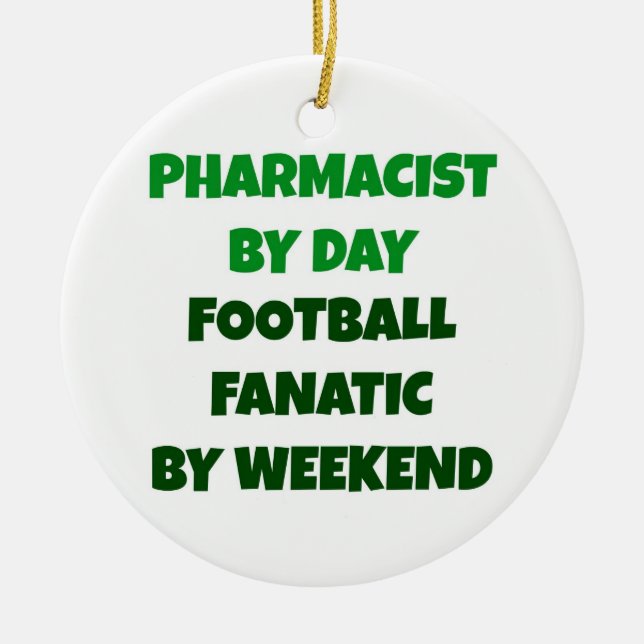 Apotheker bei Day Football Fanatic by Weekend Keramikornament (Vorne)