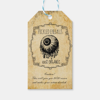 Apotheker eingelegte Augäpfel Vintage-Halloween Geschenkanhänger
