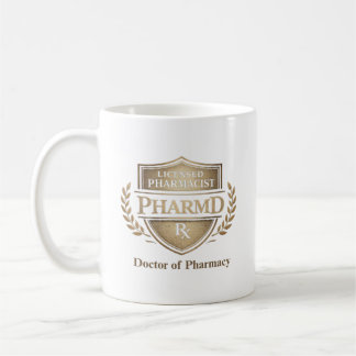 Apotheker-Emblem für PharmD-Lizenzierte Kaffeetasse