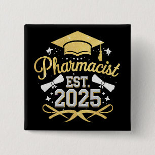 Apotheker Est 2025 Pharmazie-Abschluss Button