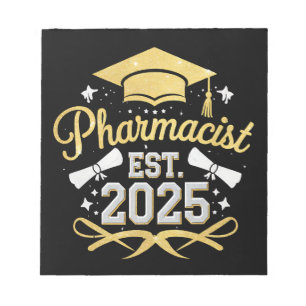 Apotheker Est 2025 Pharmazie-Abschluss Notizblock