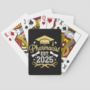 Apotheker Est 2025 Pharmazie-Abschluss Spielkarten