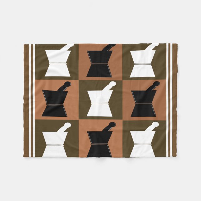 Apotheker-Fleece-Decke #5 Fleecedecke (Vorderseite (Horizontal))