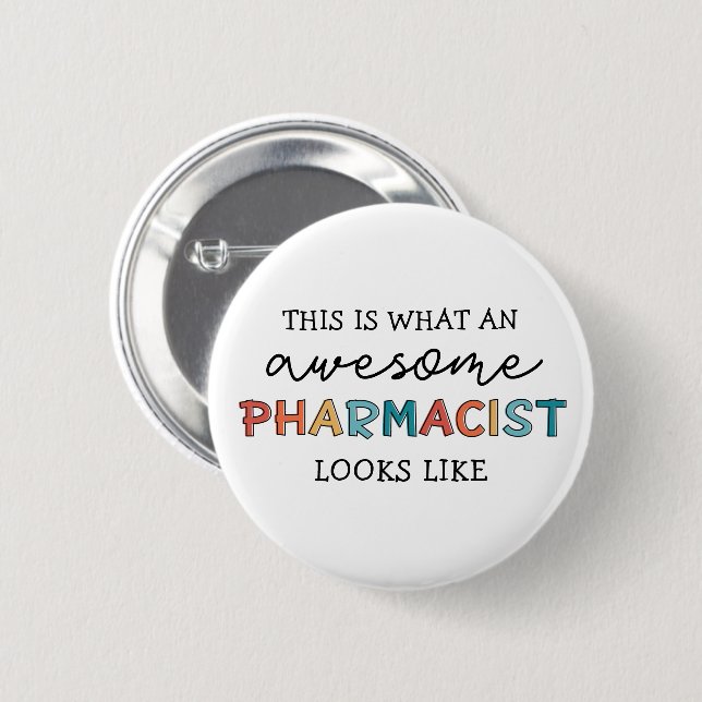 Apotheker Funny Phantastischer Apotheker Geschenke Button (Vorne & Hinten)
