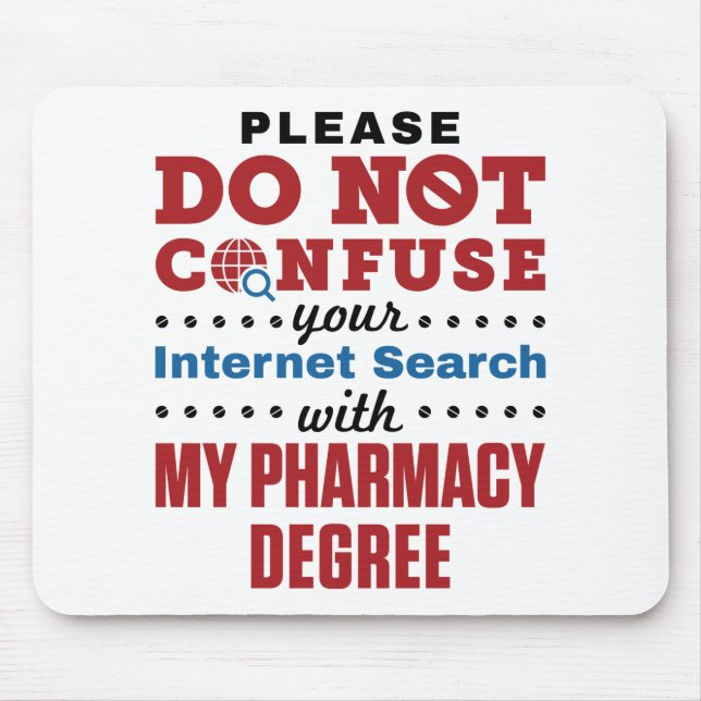 Apotheker Funny Quote Pharmacy Degree Mousepad (Vorne)